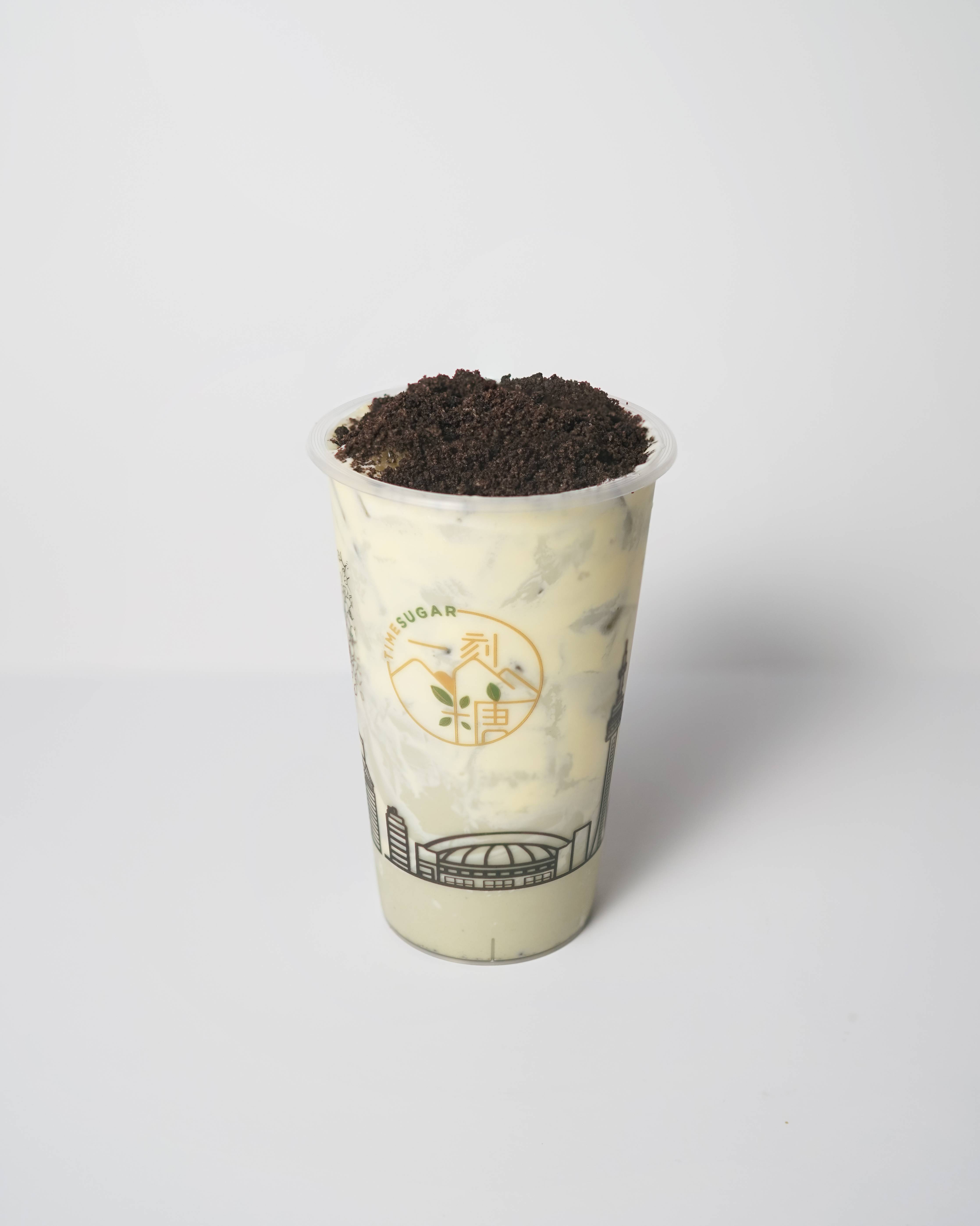 Oreo Puff Cream Matcha Latte 蛋糕曲奇抹茶鲜奶